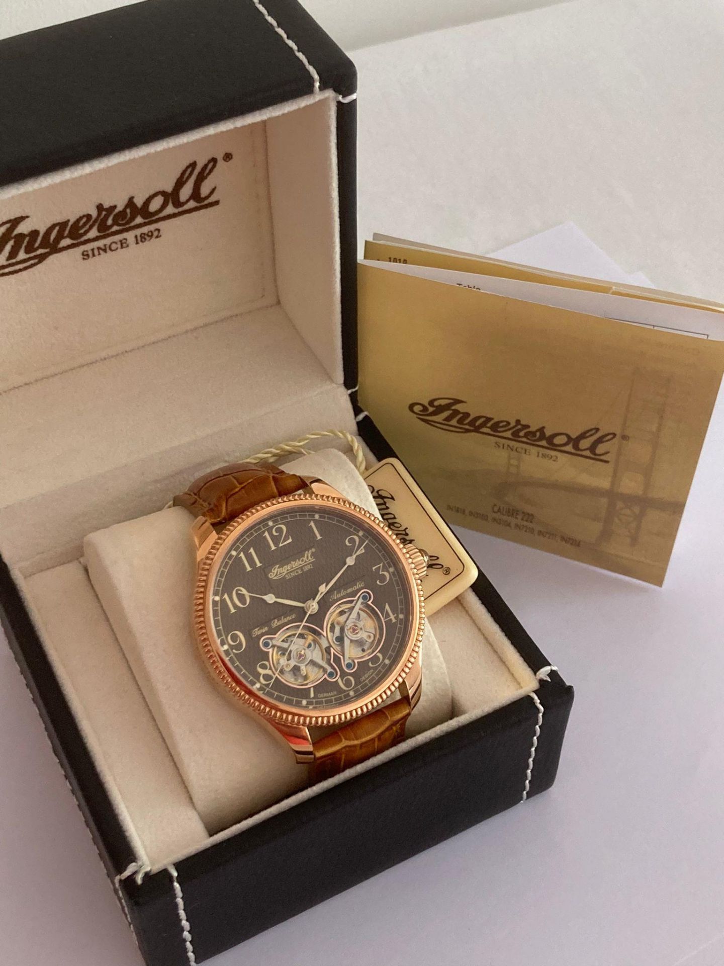 Gentleman's INGERSOLL AUTOMATIC WRISTWATCH IN3103 Limited edition. Case finished in gold tone, havin - Image 3 of 8