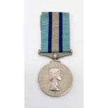 Royal Observer Corps Service Medal, EIIR 2nd type obverse, named to: Observer H K Thurston.