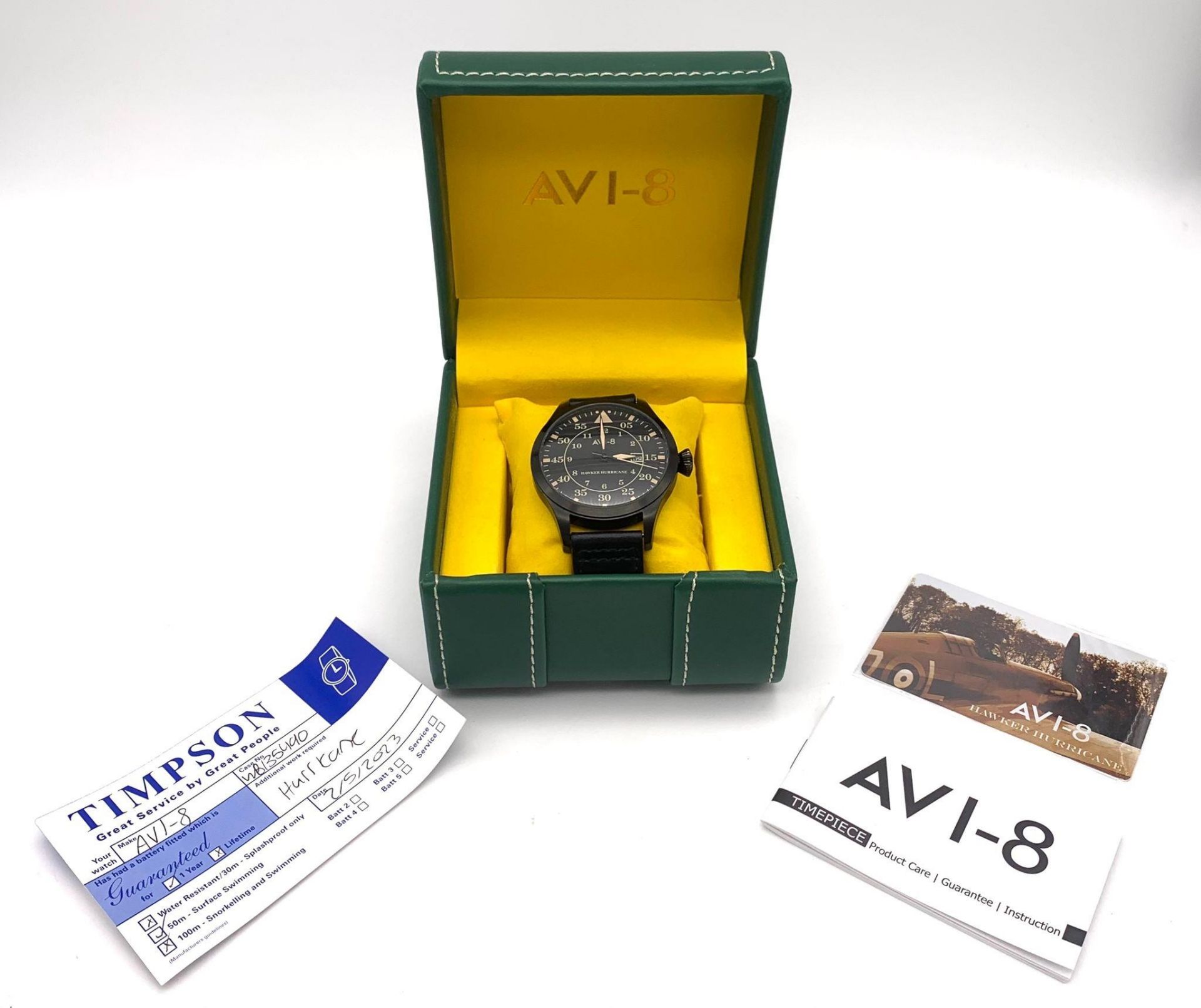 Ex Display Limited Edition Hawker Hurricane Watch by AVI-8. 52mm including crown. 1 Year Battery - Bild 2 aus 13