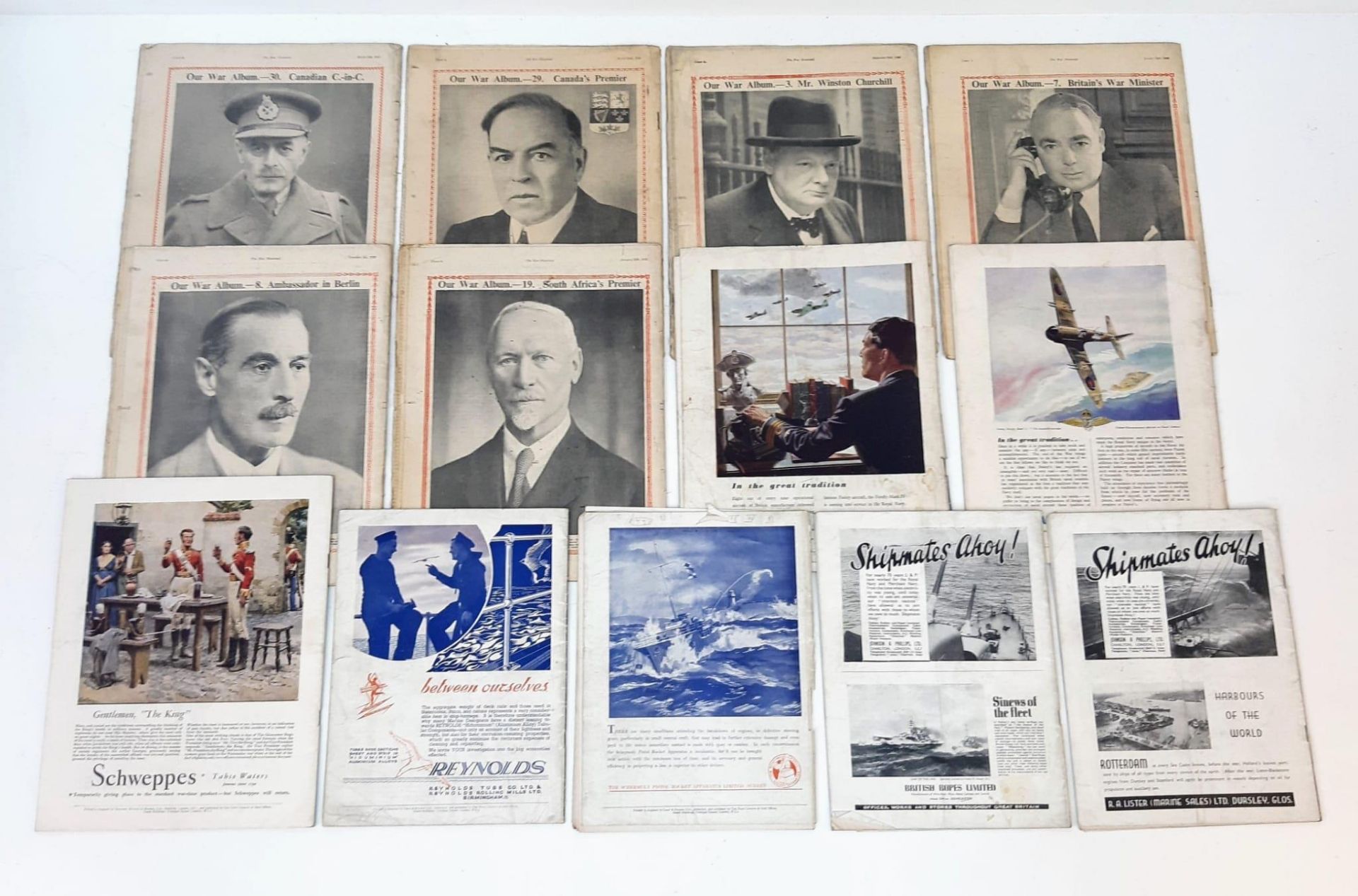 Thirteen Pieces of Original British WW2 Military Reading Material. To Include: Six copies of war - Bild 2 aus 2