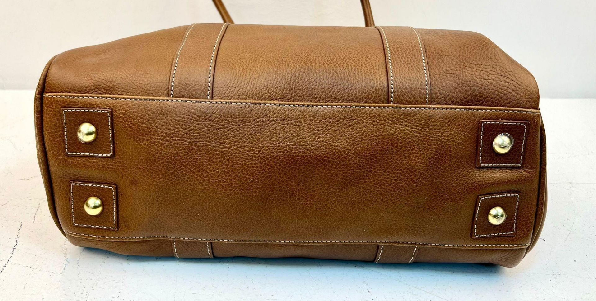 A Mulberry Bayswater Brown Leather Bag with Matching Pouch. Soft brown leather exterior with - Bild 5 aus 9