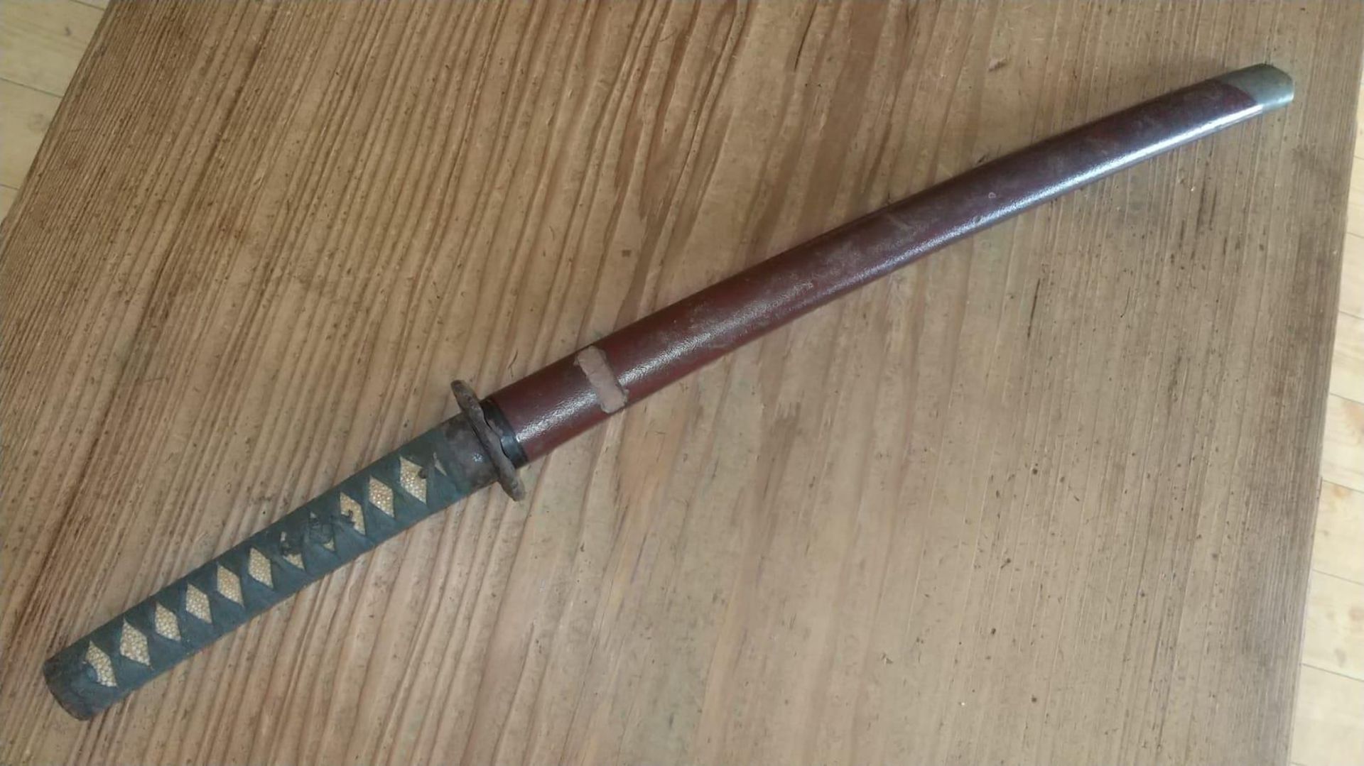 Rare Antique 1300's Japanese TAIMA School Samurai Sword. Very Rare Kamakura period 1300's TAIMA - Bild 11 aus 13
