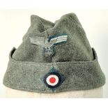 WW2 German Heer (Army) M34 Overseas Side Cap. Good condition for its age.