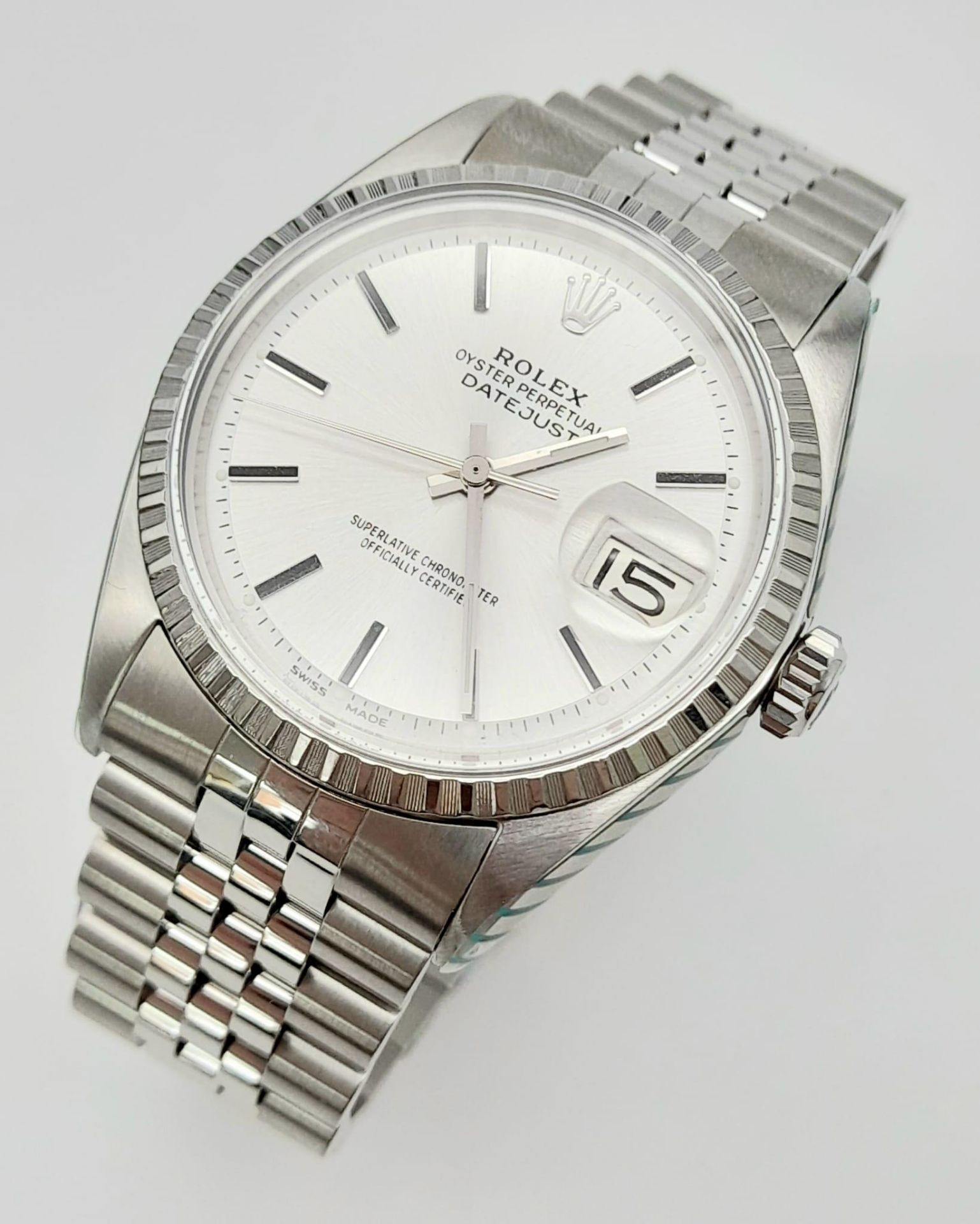A 2007/8 Completely Overhauled Rolex Oyster Perpetual Datejust. All work completed by Rolex.