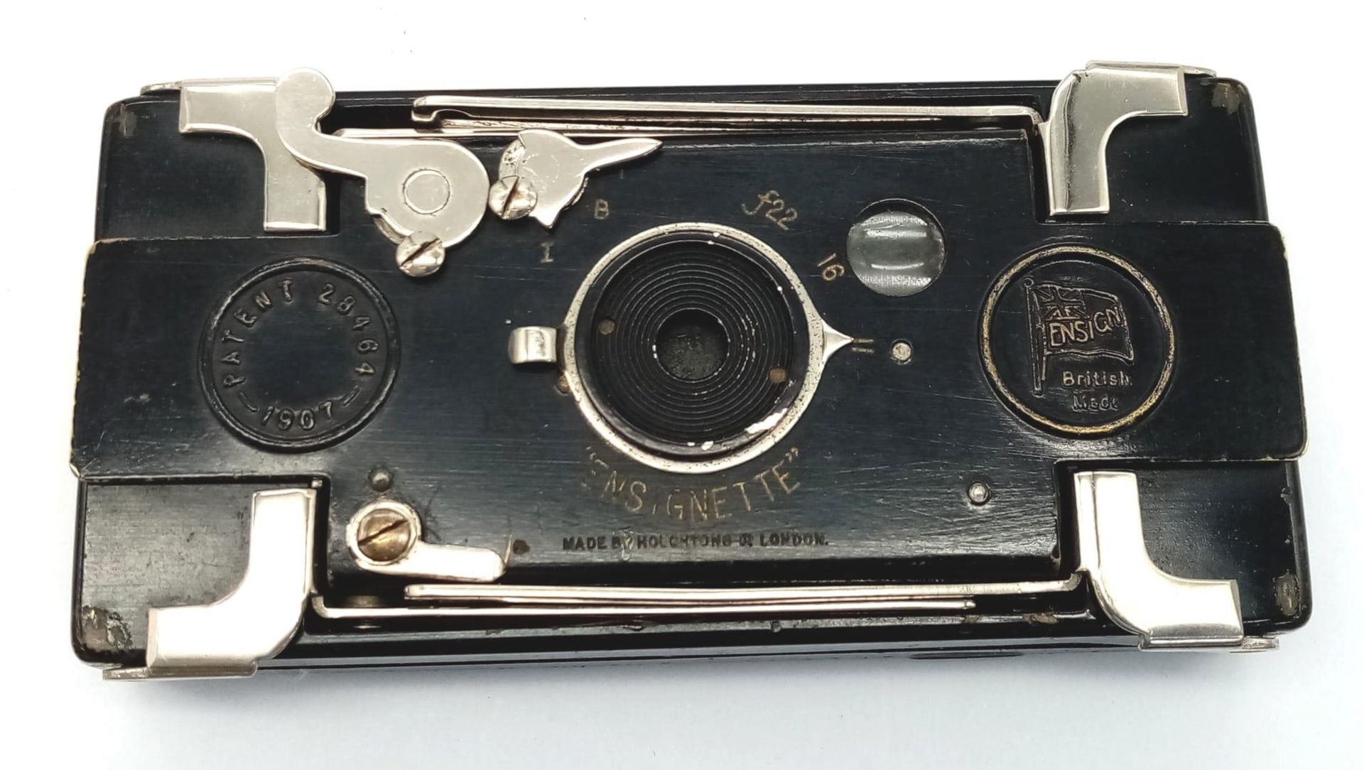 WW1 Era Mini Folding Camera. This once belonged to Cpl Sam Bicketon of the Army Service Corps who - Image 2 of 7