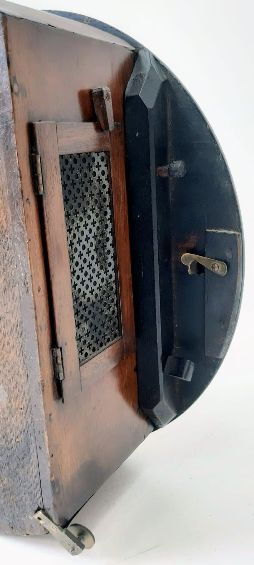 An Antique (Circa 1900) Mahogany Cased Twin Fusee Striking Dial Wall-Clock. This English made ( - Image 13 of 21