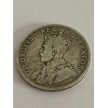 South African SILVER FLORIN 1923 in Very fine condition. Gothic head with reverse side having
