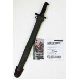 Certified Resin Movie Prop. U.S.M.C Bayonet used in the filming of Pacific.