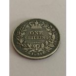 An exceptional WILLIAM IV 1834 SILVER SHILLING. Condition extra fine or better. Having raised and