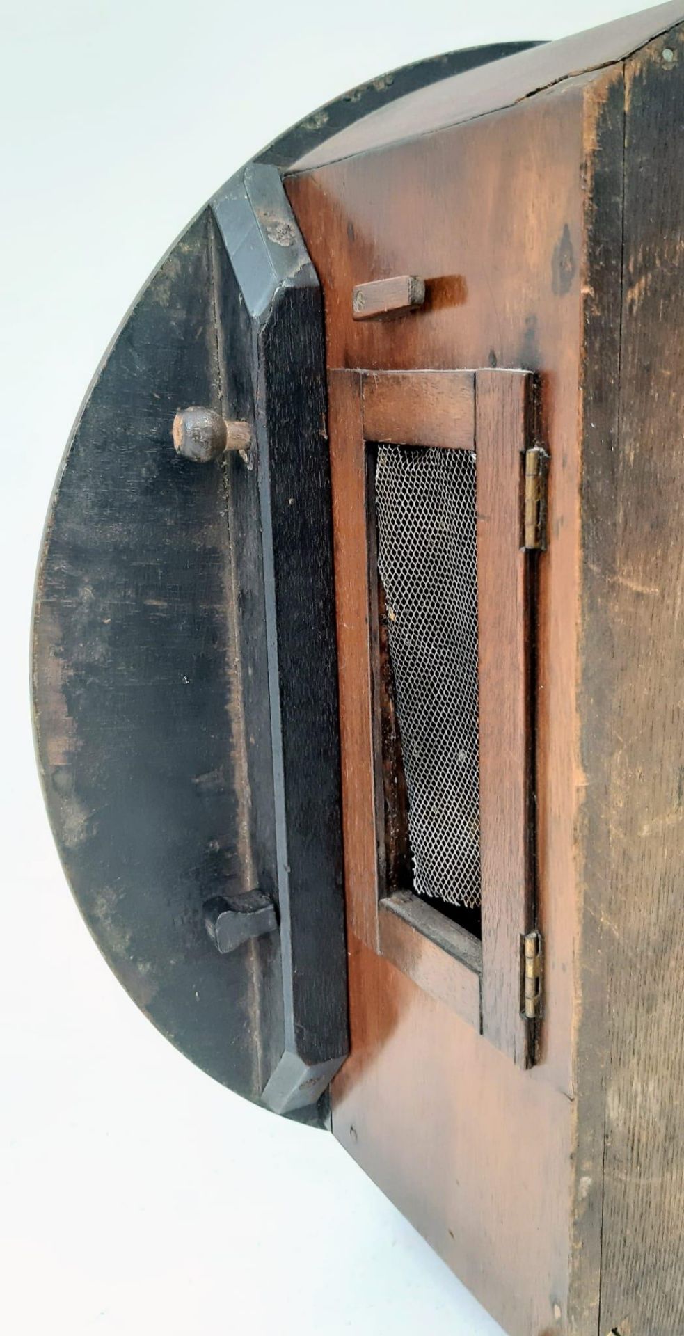 An Antique (Circa 1900) Mahogany Cased Twin Fusee Striking Dial Wall-Clock. This English made ( - Image 14 of 21