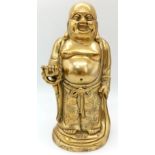 A Vintage Brass Buddha Sculpture. It has a small hole in the top of his head - perfect for an