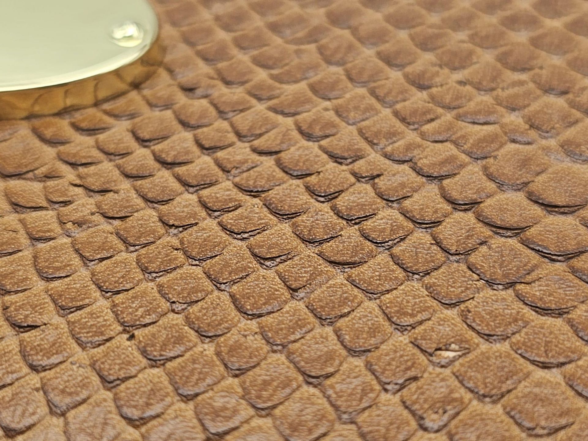A Mulberry Brown Leather Clutch Bag/Wallet. Textured leather exterior with an inner zipped - Bild 6 aus 9