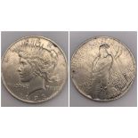 An American 1923 Silver Peace Dollar -Extremely Fine Condition. 26.88 Grams