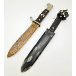 WW2 German Hitler Youth Knife RZM Marked.