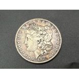 A Very Fine Condition (Sheldon Scale) 1883 Morgan Silver Dollar. Philadelphia Mint- 26.49 Grams.
