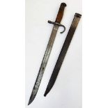 WW2 Japan Arisaka Bayonet. Maker: Nagoya Rikugun Zoheisho Arsenal Japan.