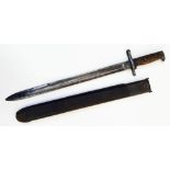 WW1 American M1905 Springfield Bayonet Dated 1908. Maker: Springfield Armoury.