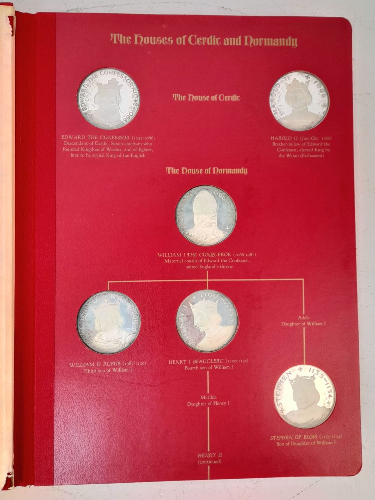 The Kings and Queens of England. First edition sterling silver proof medal set. 43 monarchs in - Image 7 of 8