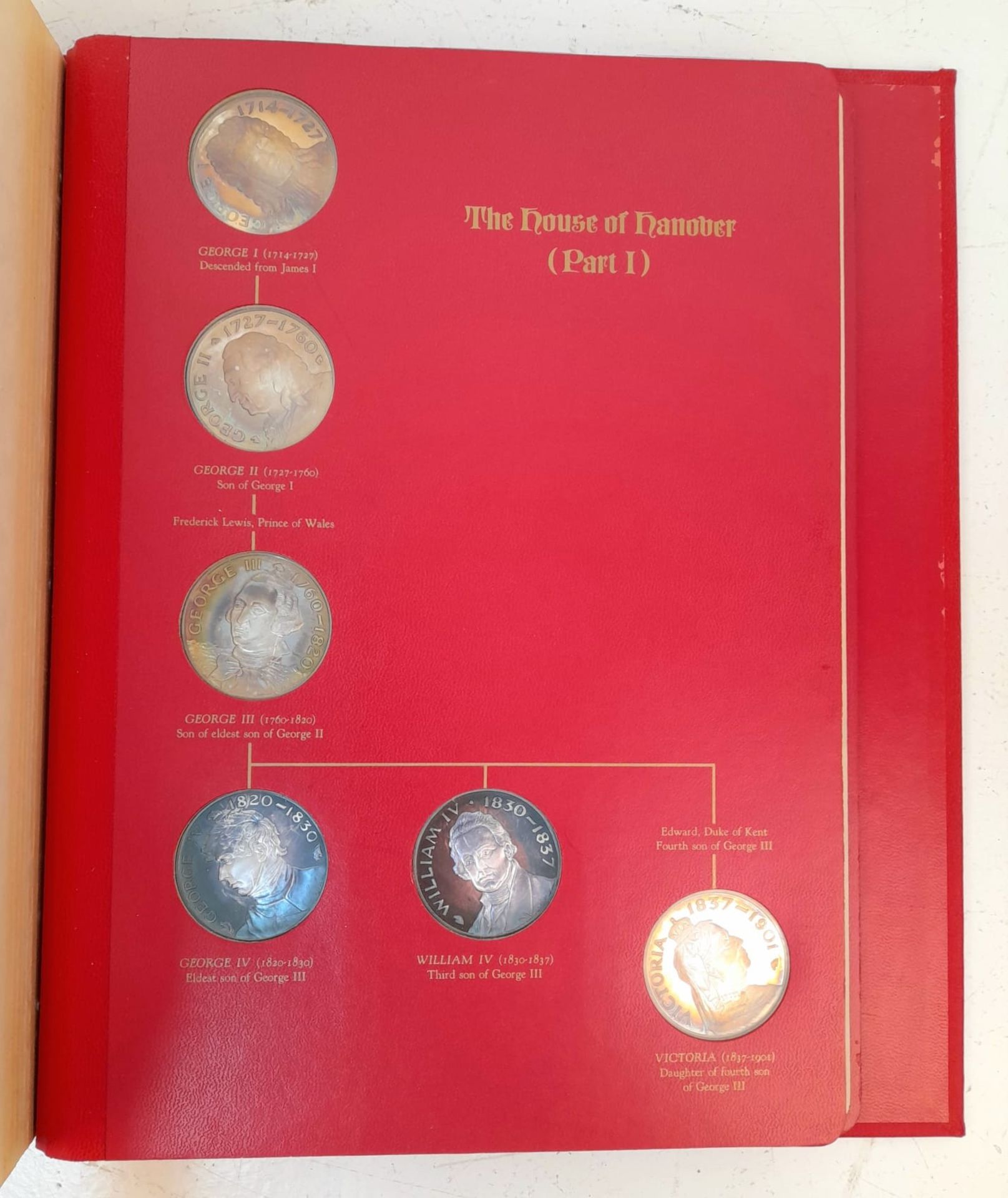 The Kings and Queens of England. First edition sterling silver proof medal set. 43 monarchs in - Image 6 of 8