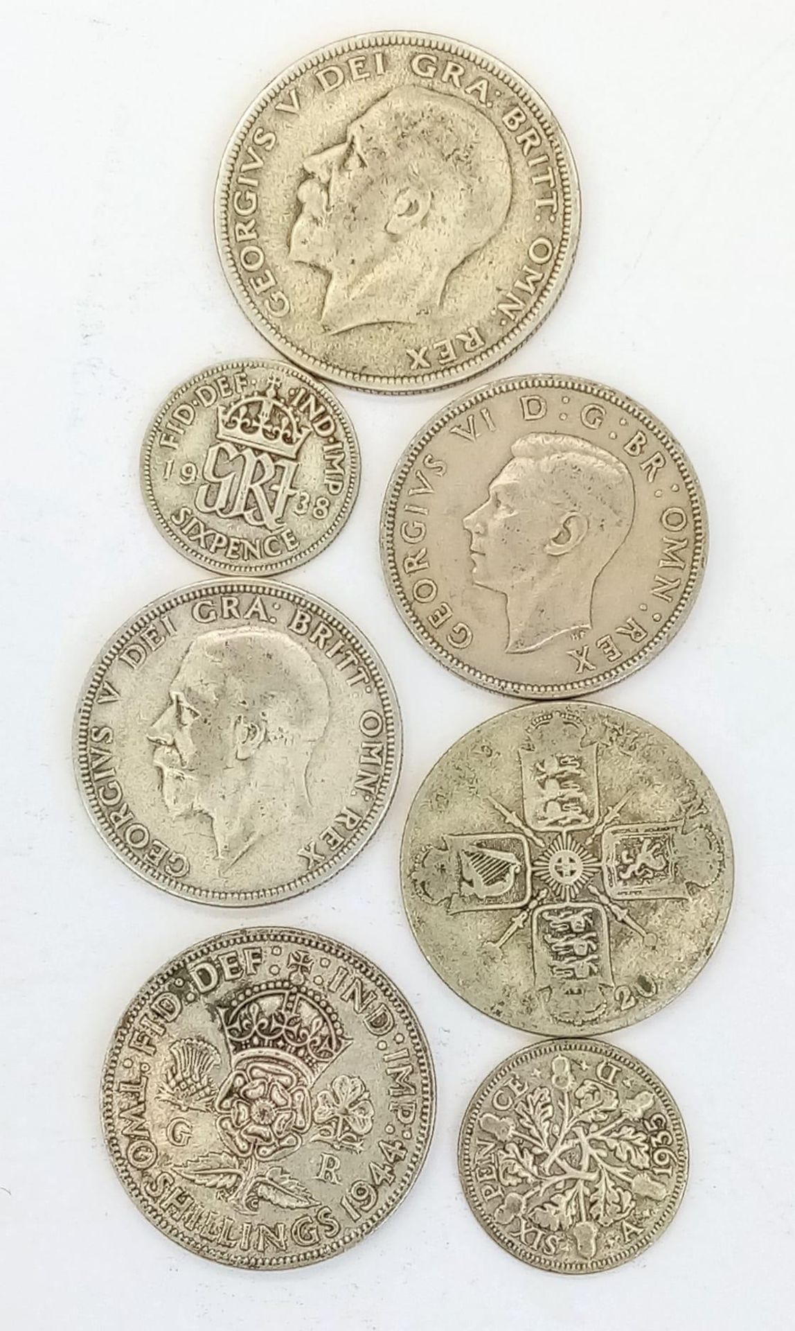 A Large Selection of Coins, 8 x Pre 1946 Two Shillings, 4 x Post 1946, 4 x Pre 1931 Florins, 2 - Image 2 of 2