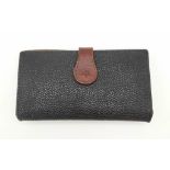 A Mulberry Blue and Brown Leather Purse/Wallet. 17cm x 9cm. Ref: 13005