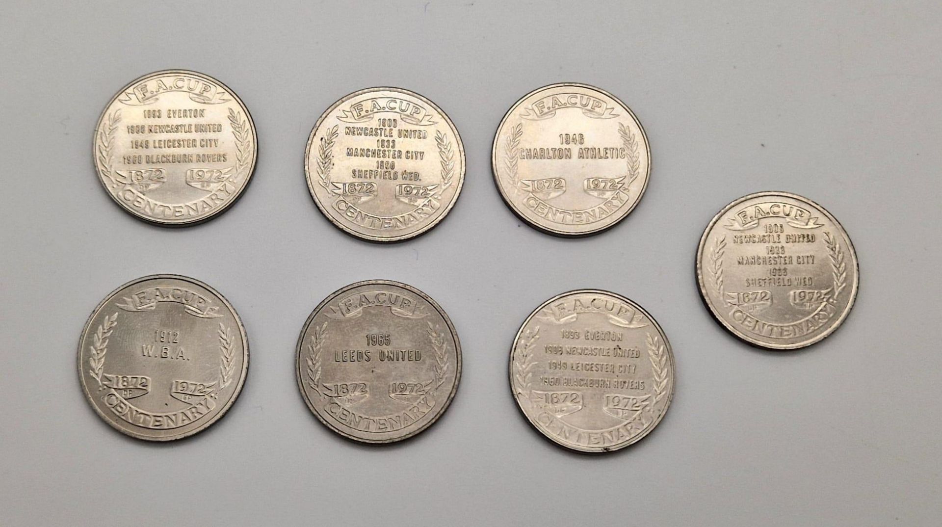 A Collection of Football FA Cup Centenary Coins. - Bild 2 aus 2