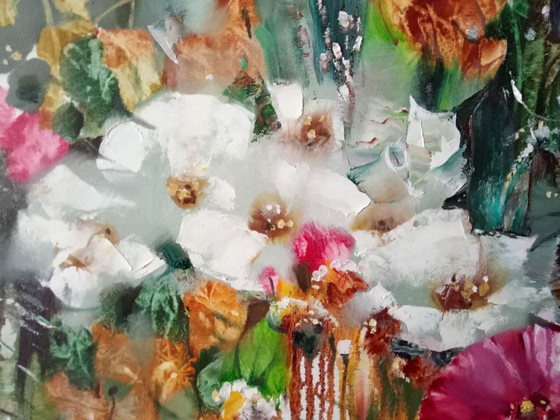 An Oil Painting of, Festive bouquet, By Anatoly Borisovich Tarabanov. №Tar 200 "Festive Bouquet" - Bild 4 aus 9