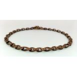 A vintage, 9 K rose gold chain bracelet, length: 22.5 cm, weight: 13 g.