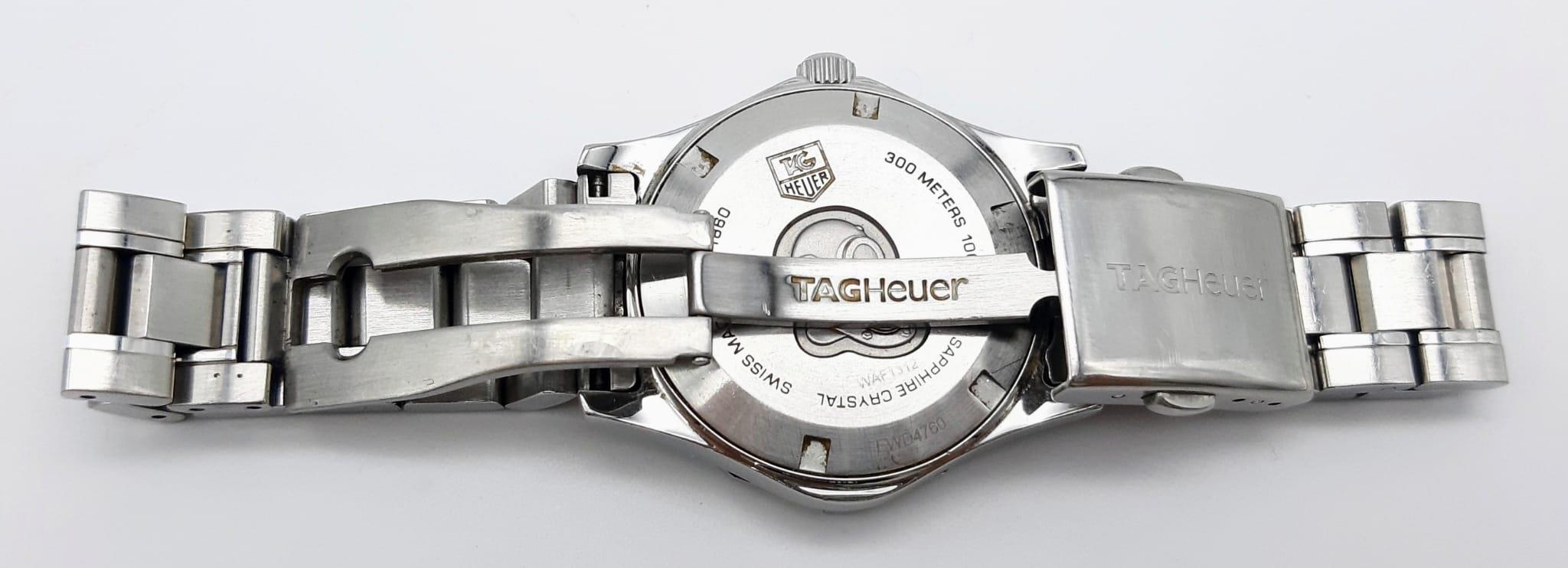 A Tag Heuer Ladies Aquaracer Diamond Watch. Stainless steel strap and case - 33m. Mother of Pearl - Image 5 of 6