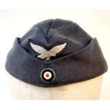 WW2 German Luftwaffe Enlisted Mans Side Cap.