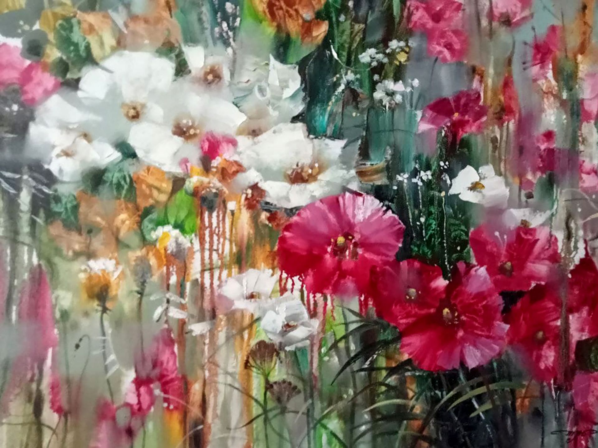 An Oil Painting of, Festive bouquet, By Anatoly Borisovich Tarabanov. №Tar 200 "Festive Bouquet"