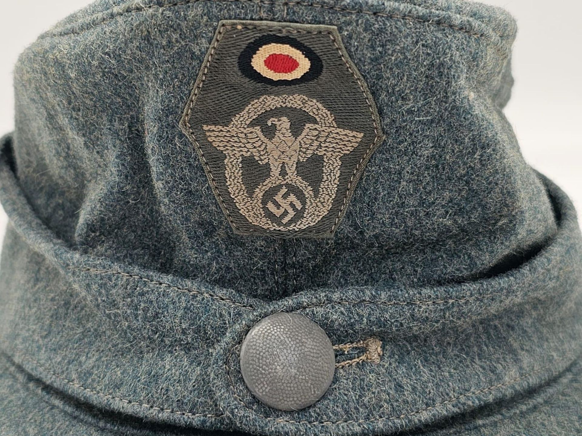3rd Reich German Field Police M43 Cap. - Bild 3 aus 8