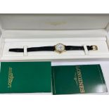 Ladies Longines wristwatch with box etc includes the outer sleeve. AF