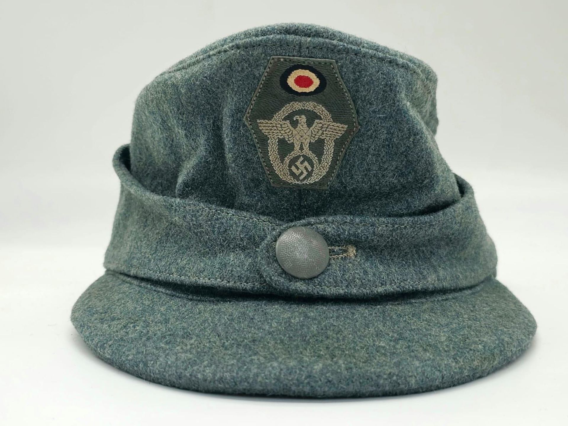 3rd Reich German Field Police M43 Cap. - Bild 2 aus 8