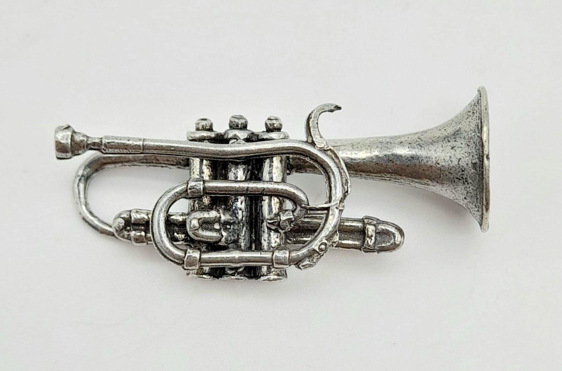 A Vintage Hantel Pewter Miniature Figurine - Harlequin and Trumpet - 5cm - Image 7 of 9