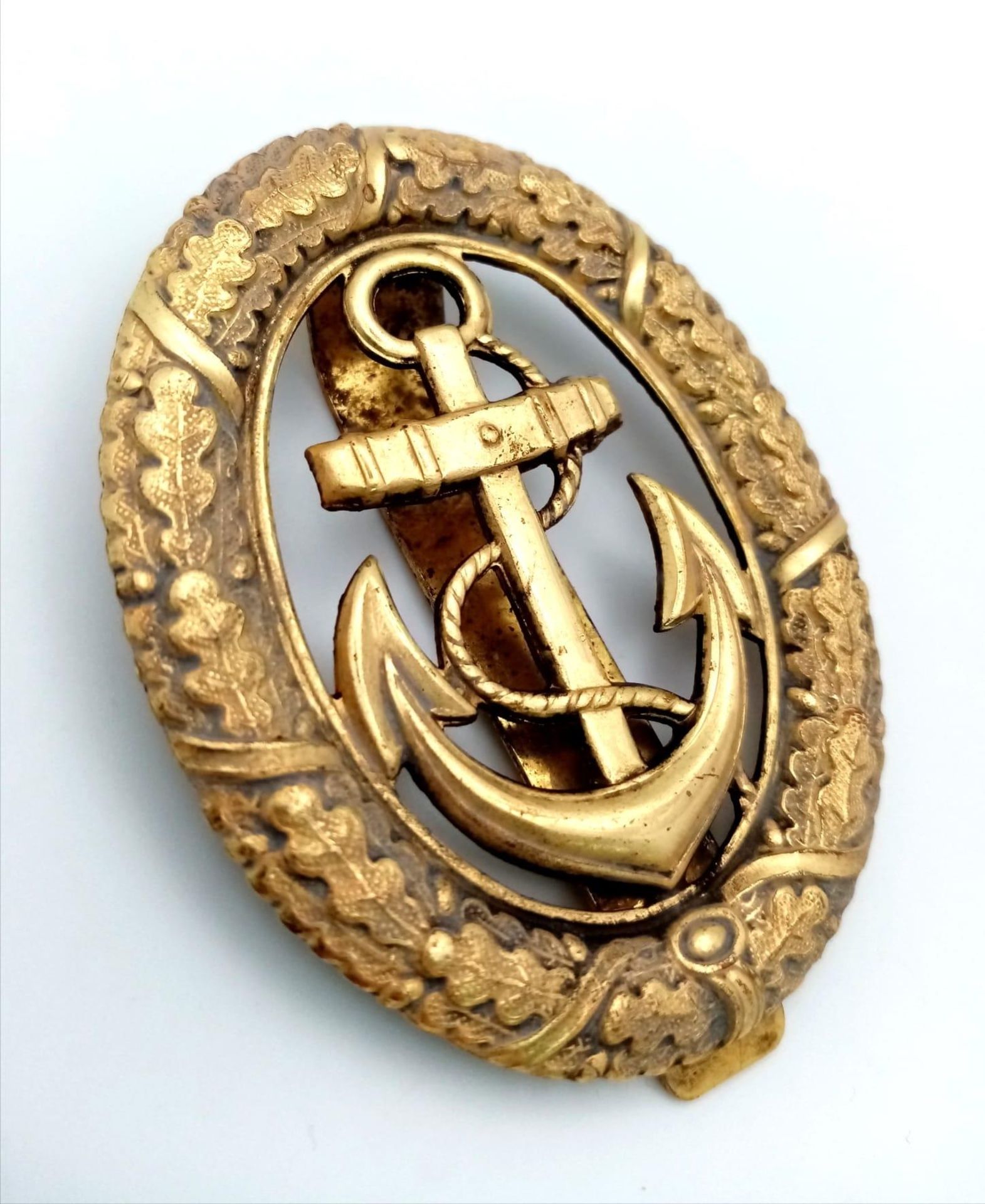 3 rd Reich Kriegsmarine Officer of the Watch Breast Pocket Badge. Quite a rare item as only 2 badges - Image 2 of 3