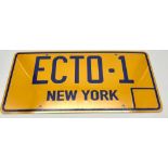 Ghostbusters Ectomobile Vanity Plate - Ecto - 1. This repro metal vanity plate as seen in the 1984