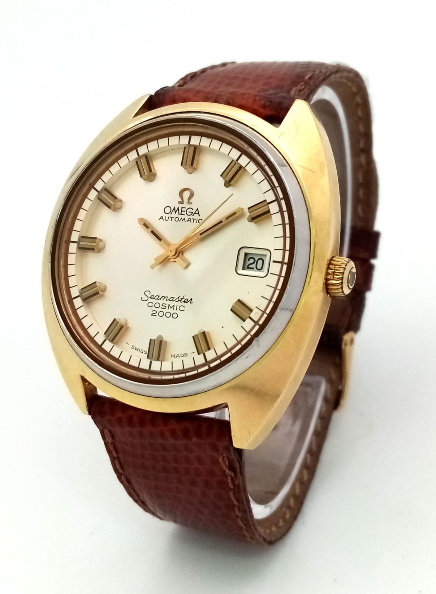 A VINTAGE OMEGA SEAMASTER FROM THE COSMIC 2000 RANGE . 38mm