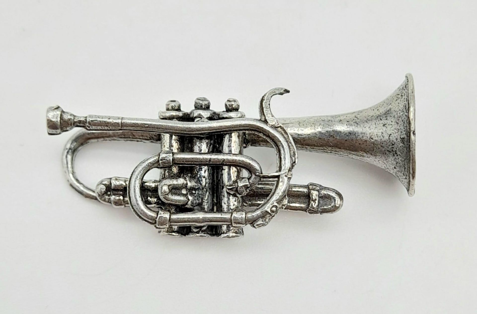 A Vintage Hantel Pewter Miniature Figurine - Harlequin and Trumpet - 5cm - Image 6 of 9