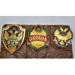 A Group of 3 Different Law Enforcement Units Breast Badges. Circa Ealy 1990s. Original, Obsolete and