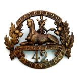 Victorian Period Scottish 42nd Royal Highland Regiment Bonnet Badge Circa 1860.
