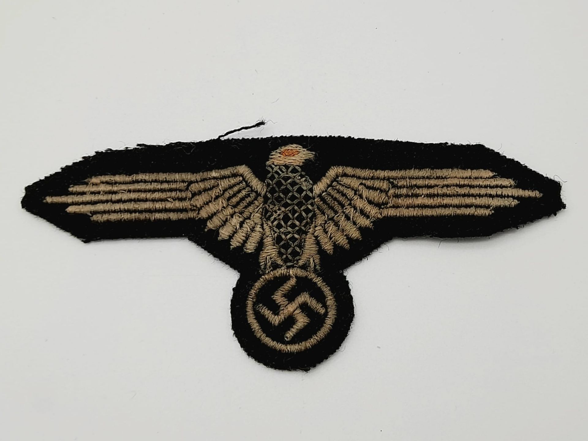 3rd Reich Waffen SS Sleeve Eagle. Passes the Black Light Test.