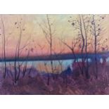 A Oil Painting of, Evening landscape, By Peter Tovpev №Dobr 181 *** ABOUT THIS PAINTING *** * TITLE: