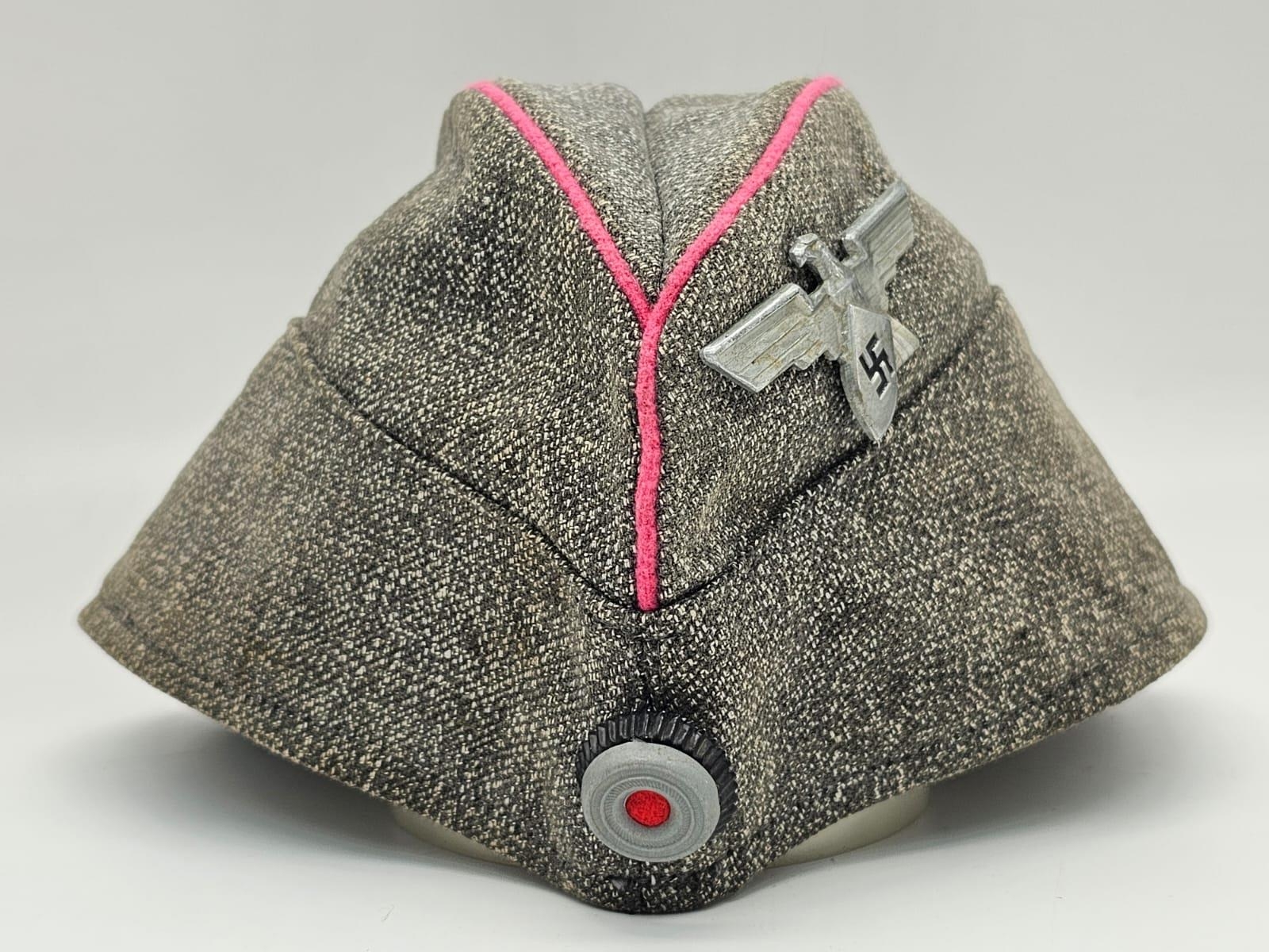 A very rare 3rd Reich Ordnungspolizei (Order Police) side cap which was for security of Factory’s - Image 2 of 11