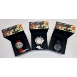 Three Ed Hardy Skull Watches. As new, in original packaging. All in working order.