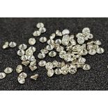 PARCEL OF SMALL ROUND BRILIANT CUT DIAMONDS TOTAL WEIGHT OF DIAMONDS IS 1.27CT