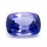 3.86CT ASCHER CUT TANZANITE NATURAL GEMSTONE