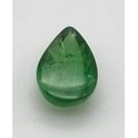 1.78 Ct Cabochon Tsavorite Garnet, Pear Shape, IGL&I Certified