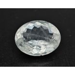 A 7.95ct Madagascan Aquamarine Gemstone. AGI American Lab Certified.