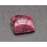 9.46Ct Cabochon, Ruby, Cushion Shape, Earth Mined Colour Enhanced. IGL&I Certified.